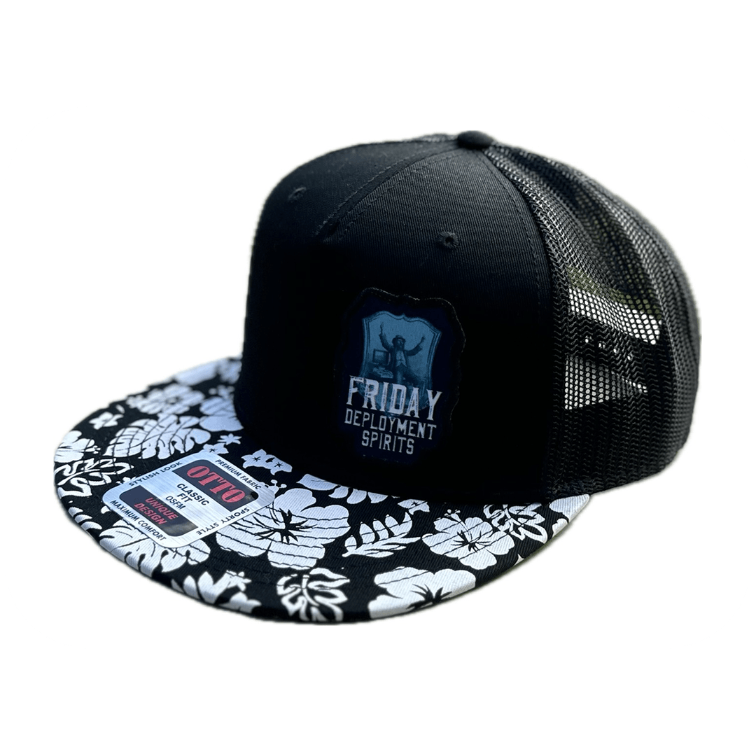 Hawaiian Brim Trucker Hat